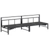 Transat Noir 200 x 62 x 59,5 cm Textilène 533008533008