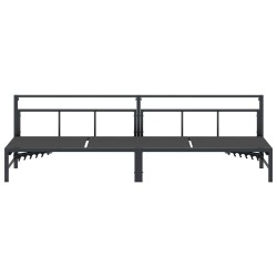 Transat Noir 200 x 62 x 59,5 cm Textilène 533008533008