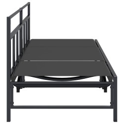 Transat Noir 200 x 62 x 59,5 cm Textilène 533008533008