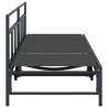 Transat Noir 200 x 62 x 59,5 cm Textilène 533008533008