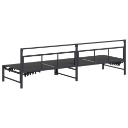Transat Noir 200 x 62 x 59,5 cm Textilène 533008533008