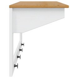 Porte-manteau HILL Blanc et marron miel 90 x 35 x 41,5 cm 533009533009