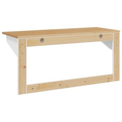 Porte-manteau HILL Blanc et marron miel 90 x 35 x 41,5 cm 533009533009