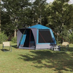 Tente de camping Cabane Bleu 420 x 420 x 227 cm Polyester 533013533013