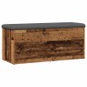 Banc de rangement vieux bois 102x42x45 cm bois d'ingénierie 533015533015