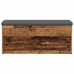 Banc de rangement vieux bois 102x42x45 cm bois d'ingénierie 533015533015