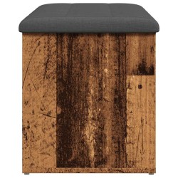 Banc de rangement vieux bois 102x42x45 cm bois d'ingénierie 533015533015