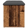 Banc de rangement vieux bois 102x42x45 cm bois d'ingénierie 533015533015