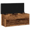 Banc de rangement vieux bois 102x42x45 cm bois d'ingénierie 533015533015