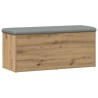 Banc de rangement Chêne artisanal 102x42x45 cm Bois d'ingénierie 533018533018