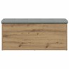 Banc de rangement Chêne artisanal 102x42x45 cm Bois d'ingénierie 533018533018