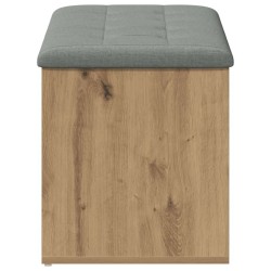 Banc de rangement Chêne artisanal 102x42x45 cm Bois d'ingénierie 533018533018