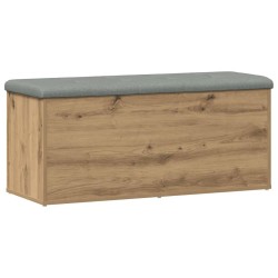 Banc de rangement Chêne artisanal 102x42x45 cm Bois d'ingénierie 533018533018