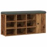 Banc à chaussures vieux bois 102x32x50 cm bois d'ingénierie 533020533020