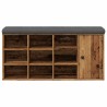 Banc à chaussures vieux bois 102x32x50 cm bois d'ingénierie 533020533020