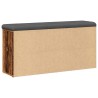 Banc à chaussures vieux bois 102x32x50 cm bois d'ingénierie 533020533020