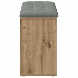 Banc à chaussures chêne artisanal 102x32x50cm bois d'ingénierie 533022533022