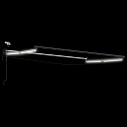Cadre de store rétractable électrique Anthracite 3,5 x 2 m 533026533026