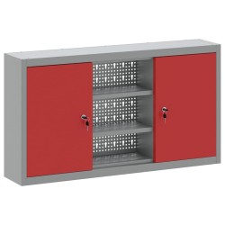 Armoire à outils avec étagère Rouge et Gris 100 x 20 x 55 cm 533027533027