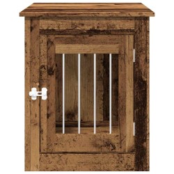 Meuble de cage chiens vieux bois 55x75x65 cm bois d'ingénierie 533031533031