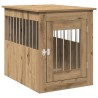 Meuble de cage pour chiens chêne artisanal 55x75x65 cm 533033533033