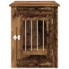 Meuble de cage chiens vieux bois 55x80x68 cm bois d'ingénierie 533034533034