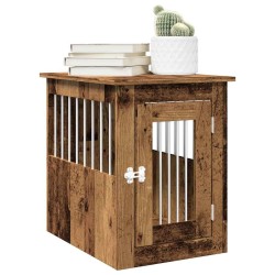 Meuble de cage chien vieux bois 45x62x59 cm bois d'ingénierie 533039533039