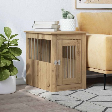 Meuble de cage pour chiens chêne artisanal 45x62x59 cm 533041533041