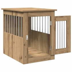 Meuble de cage pour chiens chêne artisanal 45x62x59 cm 533041533041