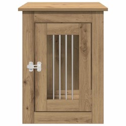Meuble de cage pour chiens chêne artisanal 45x62x59 cm 533041533041