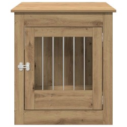 Meuble de cage pour chiens chêne artisanal 64,5x80x71 cm 533042533042