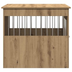 Meuble de cage pour chiens chêne artisanal 64,5x80x71 cm 533042533042