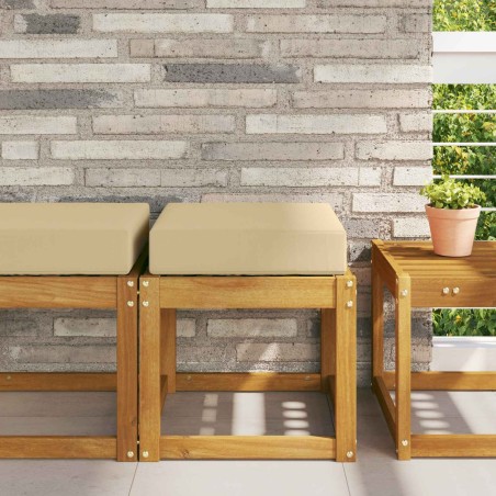 Coussin de Siège d'Extérieur Beige 40 x 40 x 8 cm 533045533045