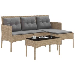 Ensemble de canapé de jardin avec coussin 2 pcs polyrotin 533048533048