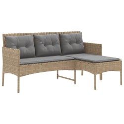 Ensemble de canapé de jardin avec coussin 2 pcs polyrotin 533048533048