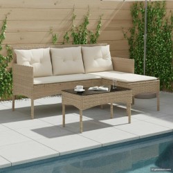 Ensemble de canapé de jardin avec coussin 2 pcs polyrotin 533049533049