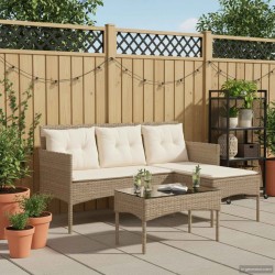 Ensemble de canapé de jardin avec coussin 2 pcs polyrotin 533049533049
