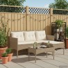 Ensemble de canapé de jardin avec coussin 2 pcs polyrotin 533049533049