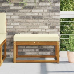 Coussin de Siège d'Extérieur Crème 80 x 40 x 8 cm 533050533050