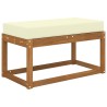 Coussin de Siège d'Extérieur Crème 80 x 40 x 8 cm 533050533050