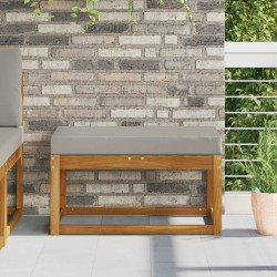 Coussin de Siège d'Extérieur Gris 80 x 40 x 8 cm 533051533051