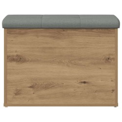 Banc de rangement chêne artisanal 62x42x45 cm bois d'ingénierie 533054533054