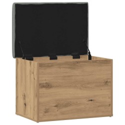 Banc de rangement chêne artisanal 62x42x45 cm bois d'ingénierie 533054533054