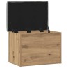Banc de rangement chêne artisanal 62x42x45 cm bois d'ingénierie 533054533054