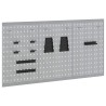 Panneau mural à outils 3 pcs Gris 150 x 1 x 80 cm 533055533055