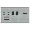 Panneau mural à outils 3 pcs Gris 150 x 1 x 80 cm 533055533055
