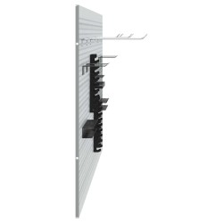 Panneau mural à outils 3 pcs Gris 150 x 1 x 60 cm 533057533057