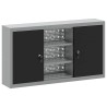 Armoire à outils avec étagère Noir et gris 100 x 20 x 55 cm 533058533058