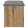Banc de rangement Chêne artisanal 82x42x45 cm Bois d'ingénierie 533059533059