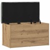 Banc de rangement Chêne artisanal 82x42x45 cm Bois d'ingénierie 533059533059